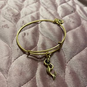 gold alex and ani mermaid bracelet